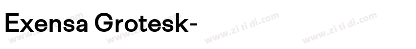 Exensa Grotesk字体转换